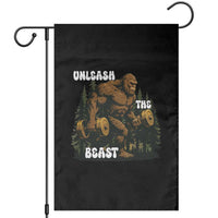 Unleash The Beast Garden Flag Funny Bigfoot Fitness Workout Gift - Wonder Print Shop
