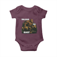 Unleash The Beast Baby Onesie Funny Bigfoot Fitness Workout Gift - Wonder Print Shop