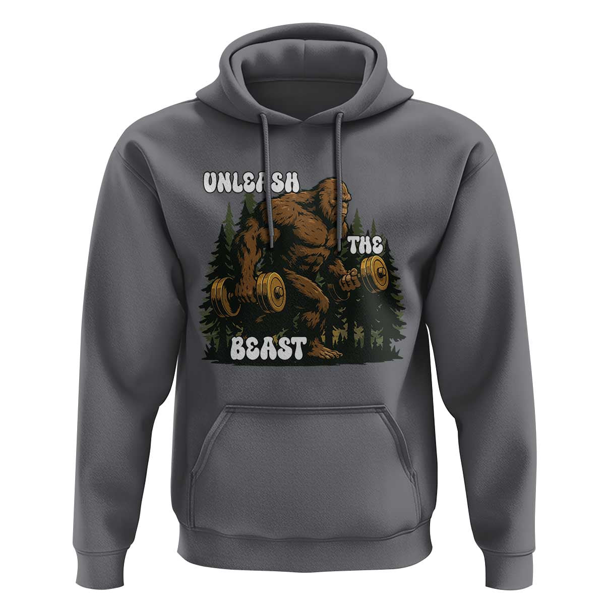 Unleash The Beast Hoodie Funny Bigfoot Fitness Workout Gift - Wonder Print Shop