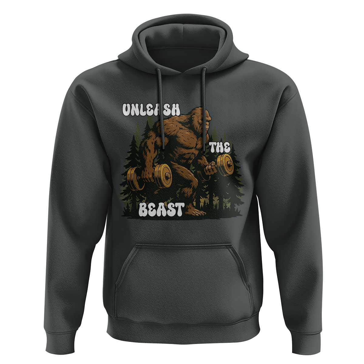 Unleash The Beast Hoodie Funny Bigfoot Fitness Workout Gift - Wonder Print Shop