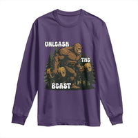 Unleash The Beast Long Sleeve Shirt Funny Bigfoot Fitness Workout Gift - Wonder Print Shop