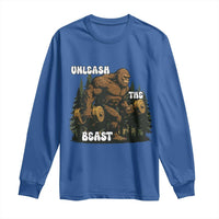 Unleash The Beast Long Sleeve Shirt Funny Bigfoot Fitness Workout Gift - Wonder Print Shop
