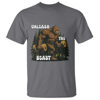 Unleash The Beast T Shirt Funny Bigfoot Fitness Workout Gift - Wonder Print Shop