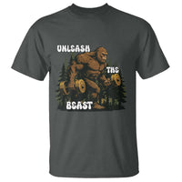 Unleash The Beast T Shirt Funny Bigfoot Fitness Workout Gift - Wonder Print Shop