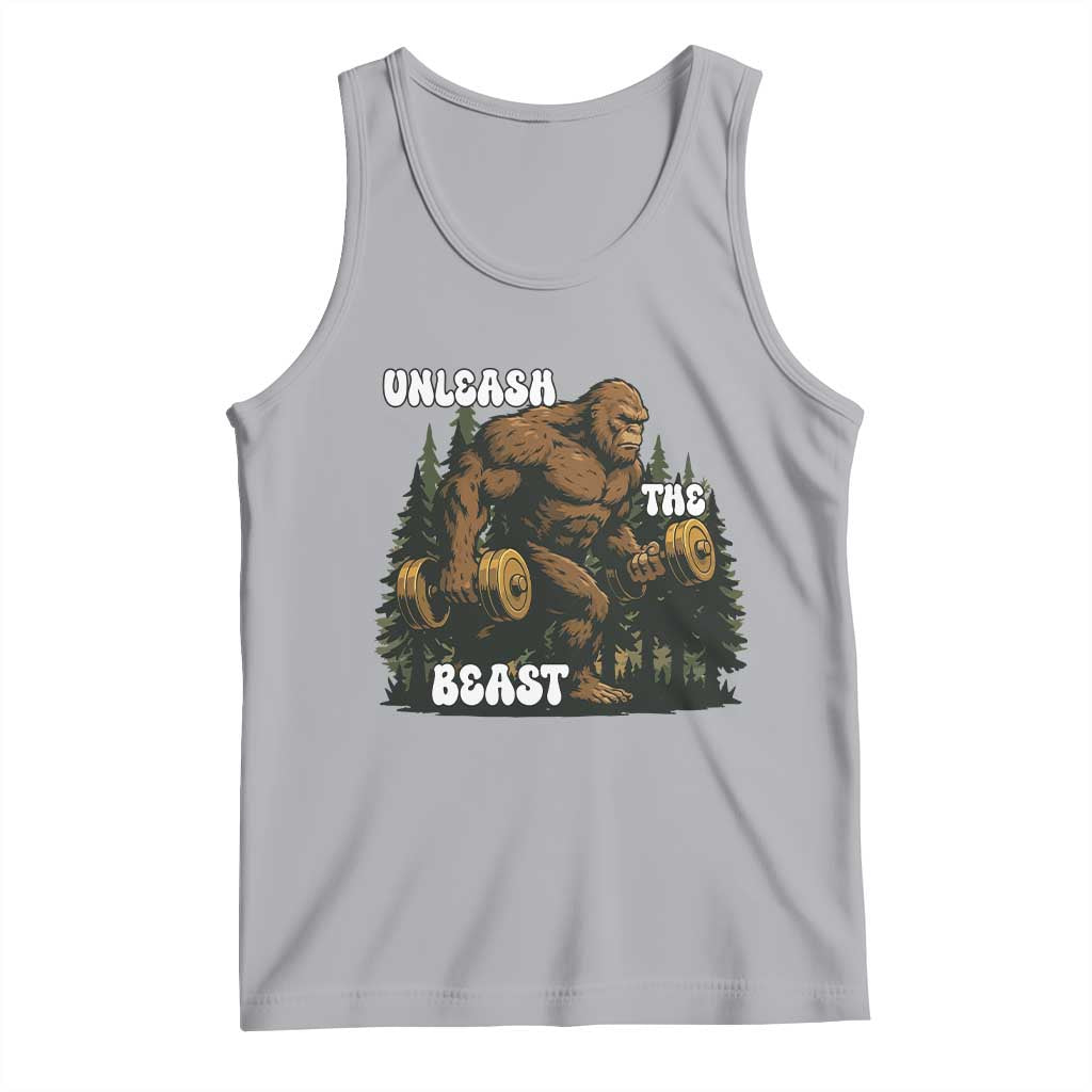 Unleash The Beast Tank Top Funny Bigfoot Fitness Workout Gift - Wonder Print Shop