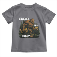 Unleash The Beast Toddler T Shirt Funny Bigfoot Fitness Workout Gift - Wonder Print Shop