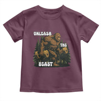 Unleash The Beast Toddler T Shirt Funny Bigfoot Fitness Workout Gift - Wonder Print Shop