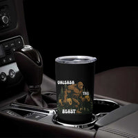 Unleash The Beast Tumbler Cup Funny Bigfoot Fitness Workout Gift