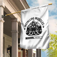 Installing Muscles Please Wait Garden Flag Bigfoot Funny Gym Workout Gift - Wonder Print Shop
