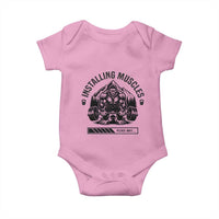 Installing Muscles Please Wait Baby Onesie Bigfoot Funny Gym Workout Gift - Wonder Print Shop