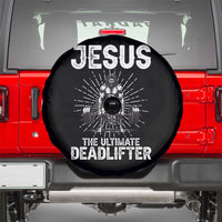 Funny Christian Gym Gift Spare Tire Cover Jesus The Ultimate Deadlifter - Wonder Print Shop