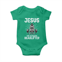 Funny Christian Gym Gift Baby Onesie Jesus The Ultimate Deadlifter - Wonder Print Shop