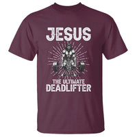 Funny Christian Gym Gift T Shirt Jesus The Ultimate Deadlifter - Wonder Print Shop