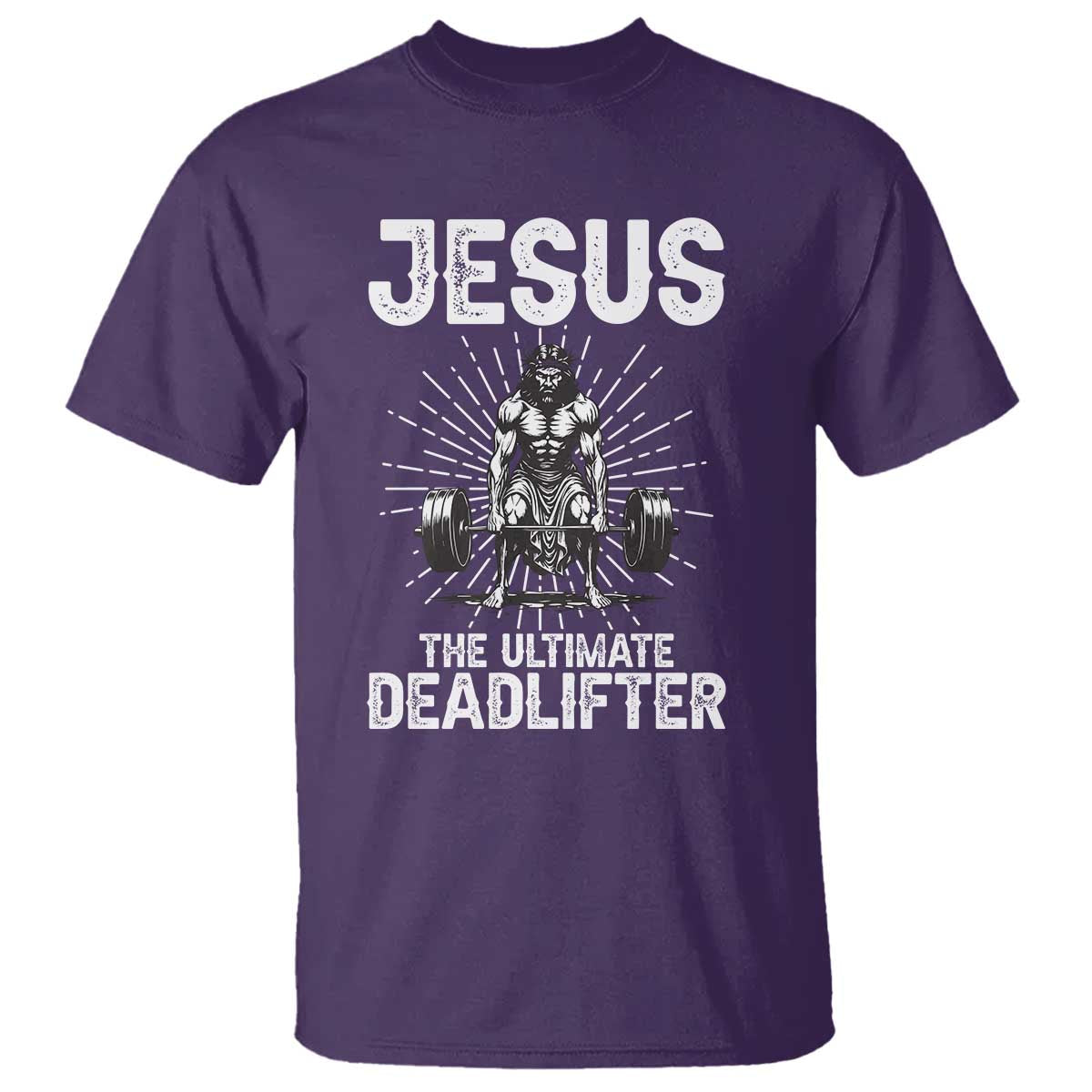 Funny Christian Gym Gift T Shirt Jesus The Ultimate Deadlifter - Wonder Print Shop