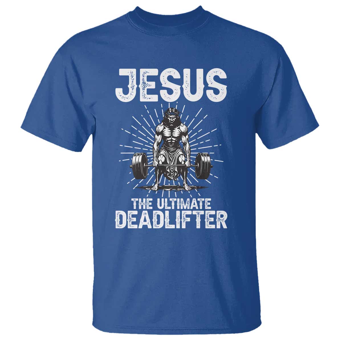 Funny Christian Gym Gift T Shirt Jesus The Ultimate Deadlifter - Wonder Print Shop