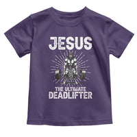 Funny Christian Gym Gift Toddler T Shirt Jesus The Ultimate Deadlifter - Wonder Print Shop