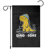 Dino Sore Garden Flag Funny Dinosaur Workout Gift - Wonder Print Shop