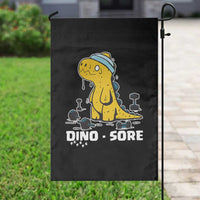 Dino Sore Garden Flag Funny Dinosaur Workout Gift - Wonder Print Shop