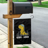 Dino Sore Garden Flag Funny Dinosaur Workout Gift - Wonder Print Shop