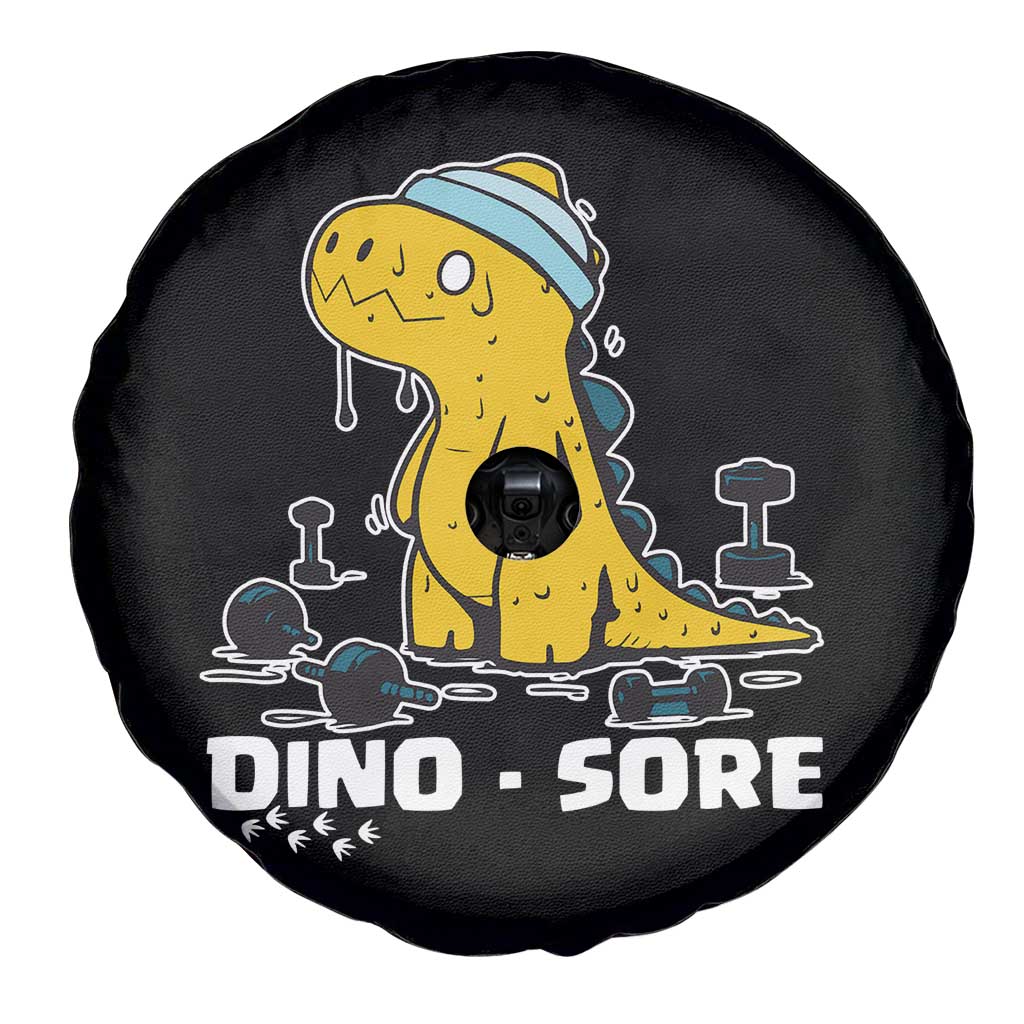 Dino Sore Spare Tire Cover Funny Dinosaur Workout Gift - Wonder Print Shop