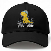 Dino Sore Baseball Cap Funny Dinosaur Workout Gift