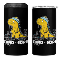 Dino Sore 4 in 1 Can Cooler Tumbler Funny Dinosaur Workout Gift