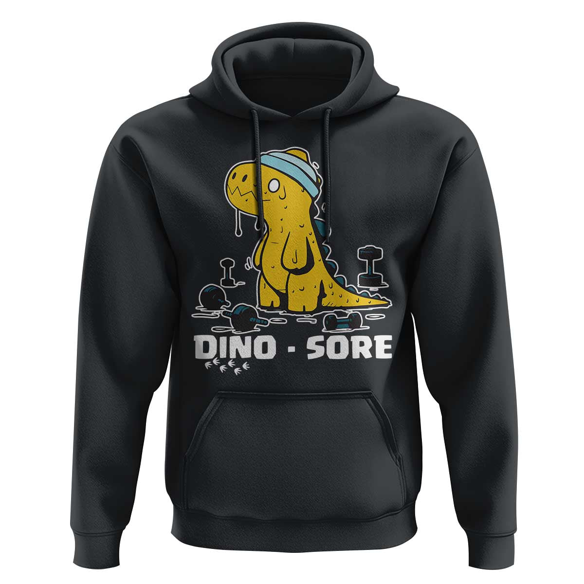 Dino Sore Hoodie Funny Dinosaur Workout Gift - Wonder Print Shop
