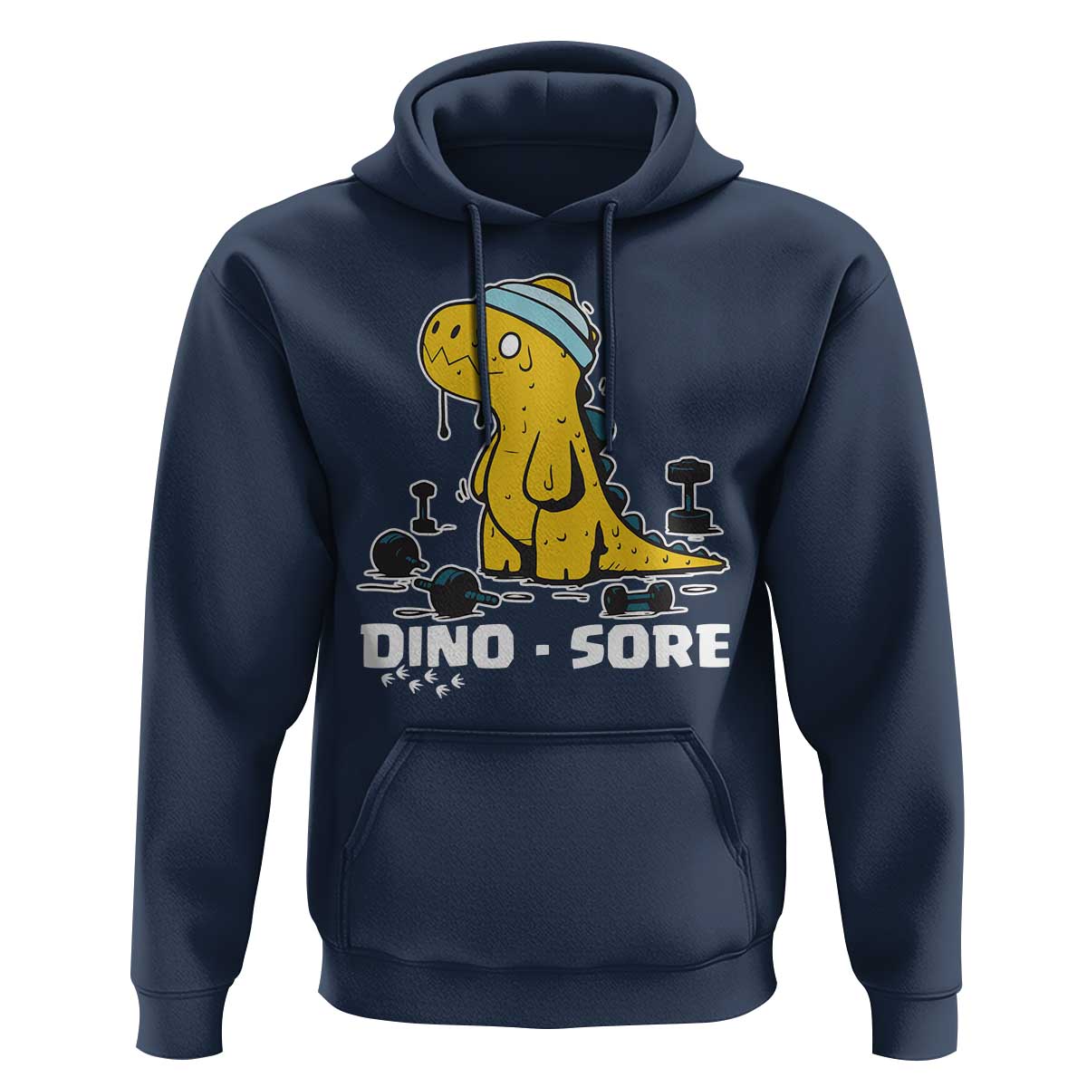 Dino Sore Hoodie Funny Dinosaur Workout Gift - Wonder Print Shop