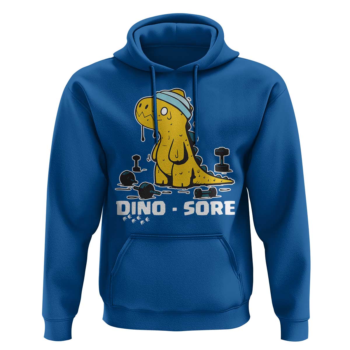 Dino Sore Hoodie Funny Dinosaur Workout Gift - Wonder Print Shop