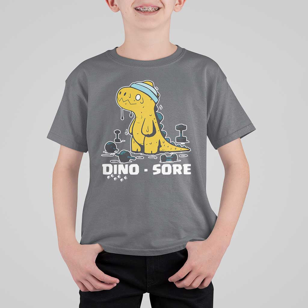 Dino Sore T Shirt For Kid Funny Dinosaur Workout Gift - Wonder Print Shop