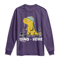 Dino Sore Long Sleeve Shirt Funny Dinosaur Workout Gift - Wonder Print Shop