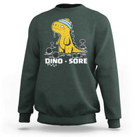 Dino Sore Sweatshirt Funny Dinosaur Workout Gift - Wonder Print Shop