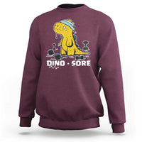 Dino Sore Sweatshirt Funny Dinosaur Workout Gift - Wonder Print Shop