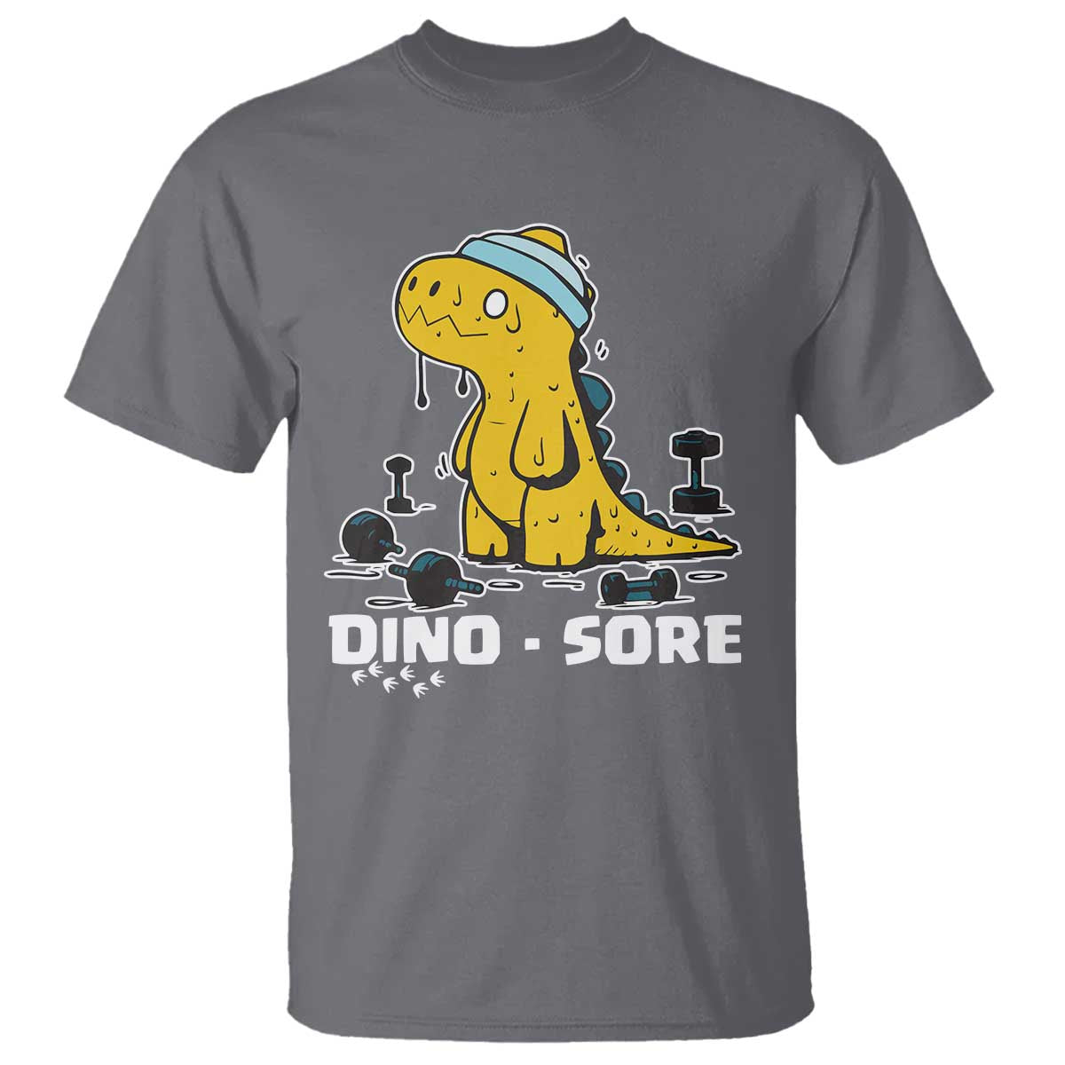 Dino Sore T Shirt Funny Dinosaur Workout Gift - Wonder Print Shop