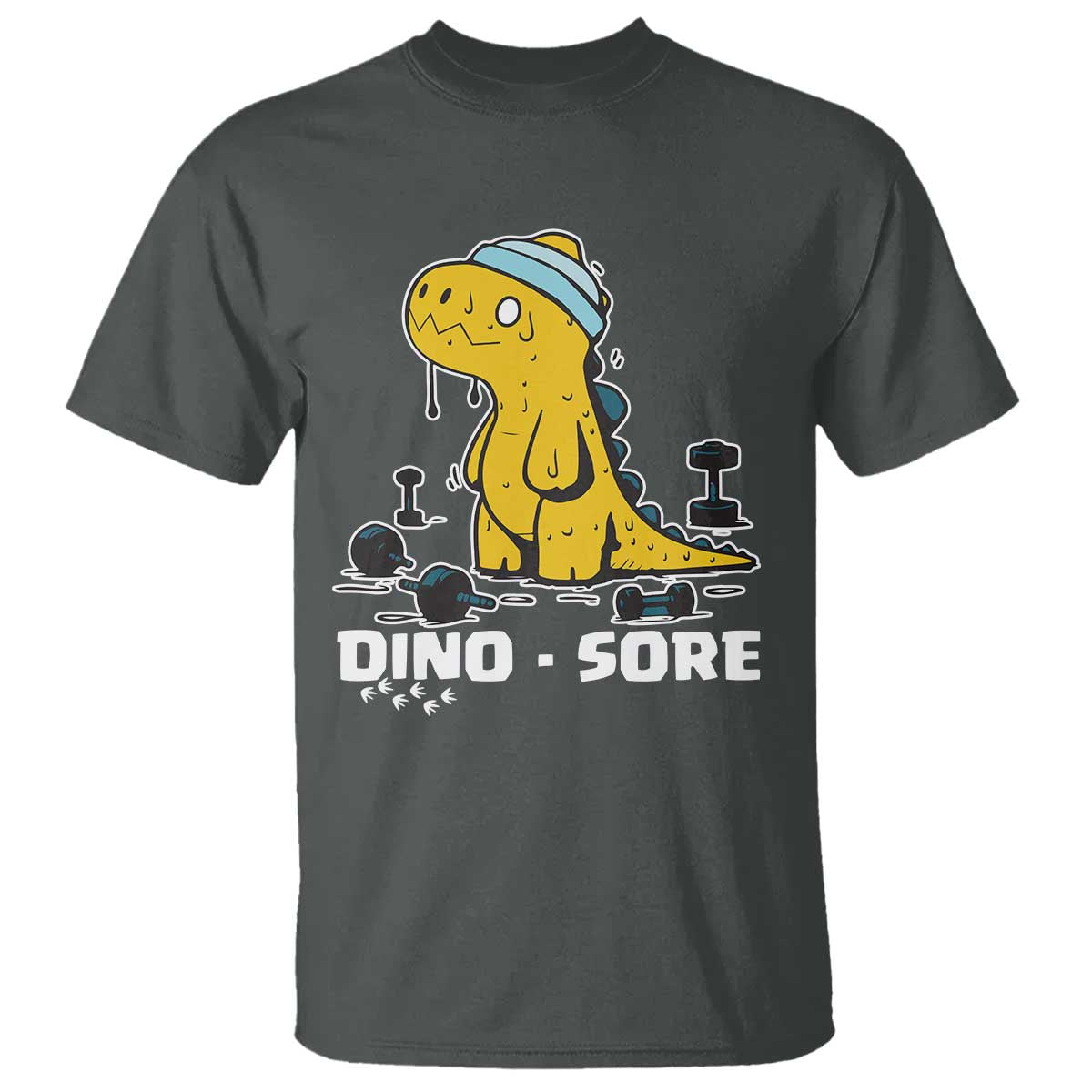Dino Sore T Shirt Funny Dinosaur Workout Gift - Wonder Print Shop