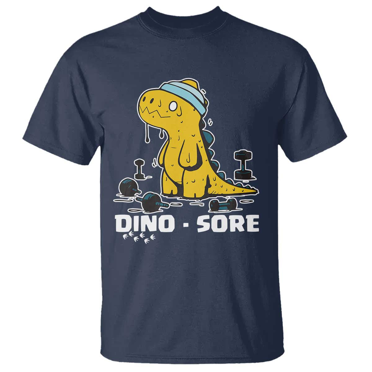 Dino Sore T Shirt Funny Dinosaur Workout Gift - Wonder Print Shop