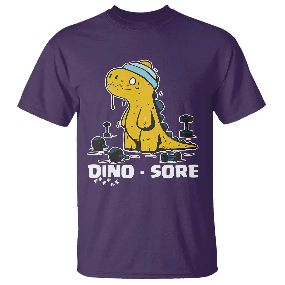 Dino Sore T Shirt Funny Dinosaur Workout Gift - Wonder Print Shop