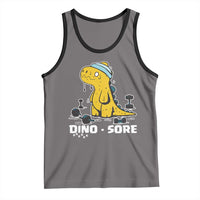 Dino Sore Tank Top Funny Dinosaur Workout Gift - Wonder Print Shop
