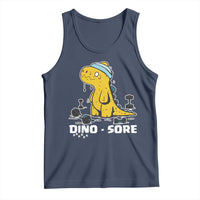 Dino Sore Tank Top Funny Dinosaur Workout Gift - Wonder Print Shop