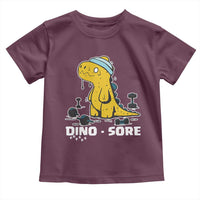 Dino Sore Toddler T Shirt Funny Dinosaur Workout Gift - Wonder Print Shop