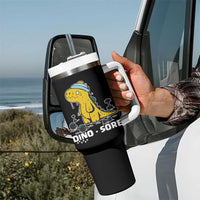 Dino Sore Tumbler With Handle Funny Dinosaur Workout Gift