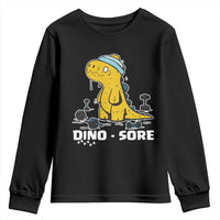Dino Sore Youth Sweatshirt Funny Dinosaur Workout Gift - Wonder Print Shop