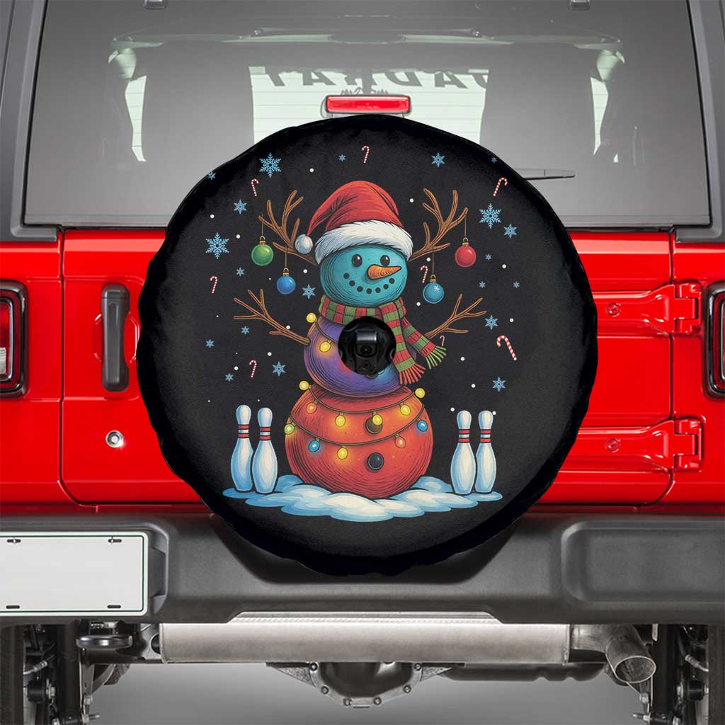 Funny Bowling Christmas Spare Tire Cover Gift For Bowler - Wonder Print Shop