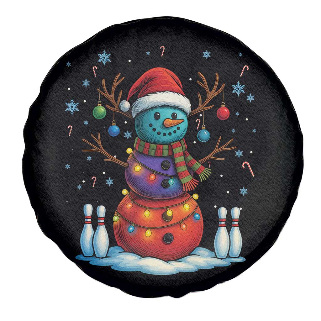 Funny Bowling Christmas Spare Tire Cover Gift For Bowler - Wonder Print Shop
