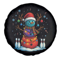 Funny Bowling Christmas Spare Tire Cover Gift For Bowler - Wonder Print Shop