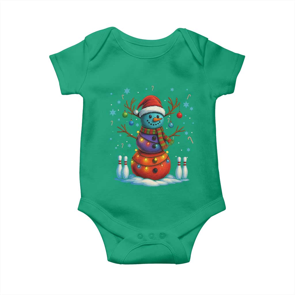 Funny Bowling Christmas Baby Onesie Gift For Bowler - Wonder Print Shop