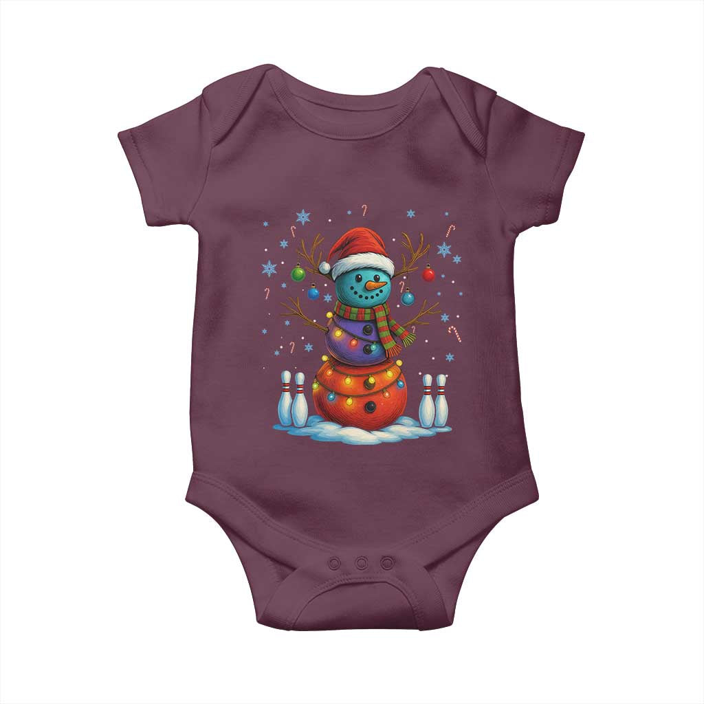 Funny Bowling Christmas Baby Onesie Gift For Bowler - Wonder Print Shop