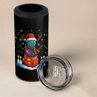 Funny Bowling Christmas 4 in 1 Can Cooler Tumbler Gift For Bowler - Wonder Print Shop