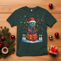 Funny Bowling Christmas T Shirt Gift For Bowler - Wonder Print Shop