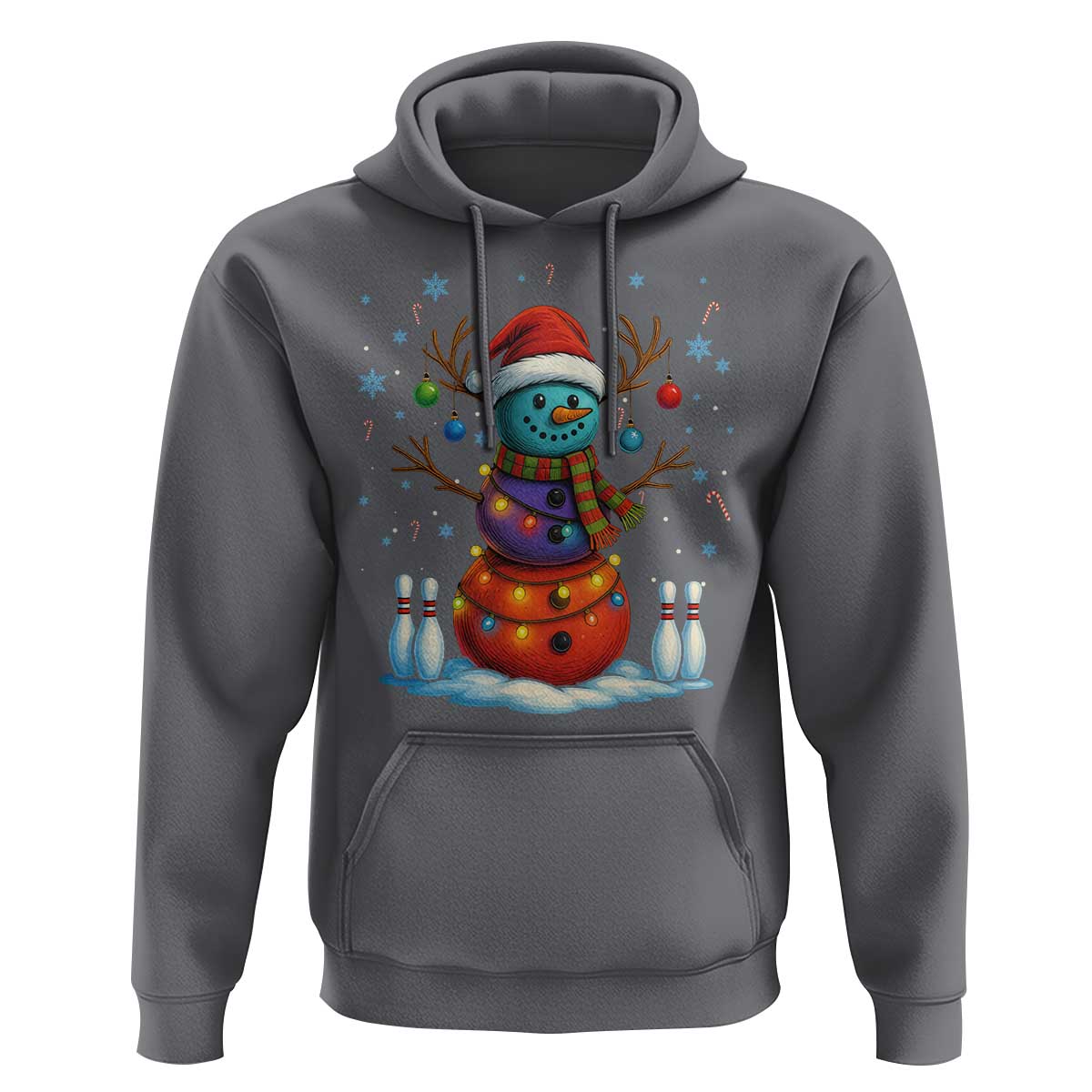 Funny Bowling Christmas Hoodie Gift For Bowler - Wonder Print Shop